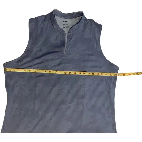 Nike Women's Dri-FIT Sleeveless Golf Polo Blue Size XXL - Picture 7 of 11